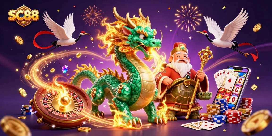 Experience the thrilling magic of SC88 with dynamic casino elements and rich visuals.