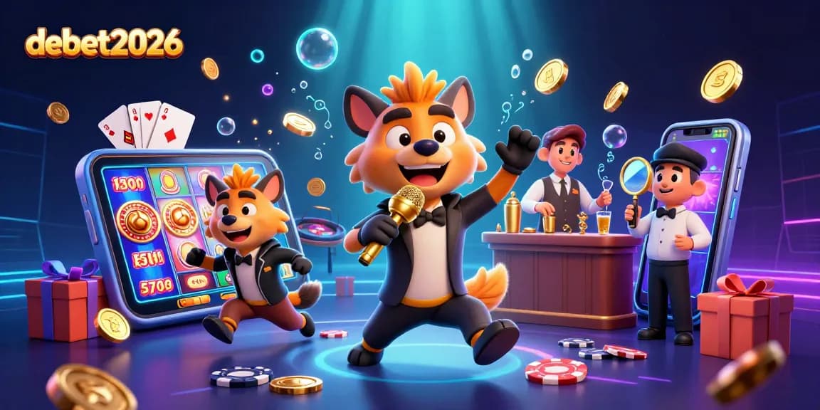 Engage in excitement at debet2026's comedy casino club with hyena characters and thrilling gaming elements.