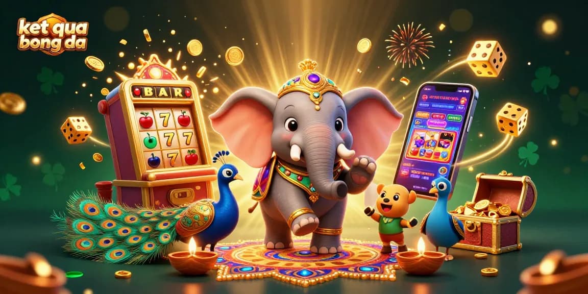 Experience the excitement of ket qua bong da with lively 3D cartoon elements and casino games bursting with energy.