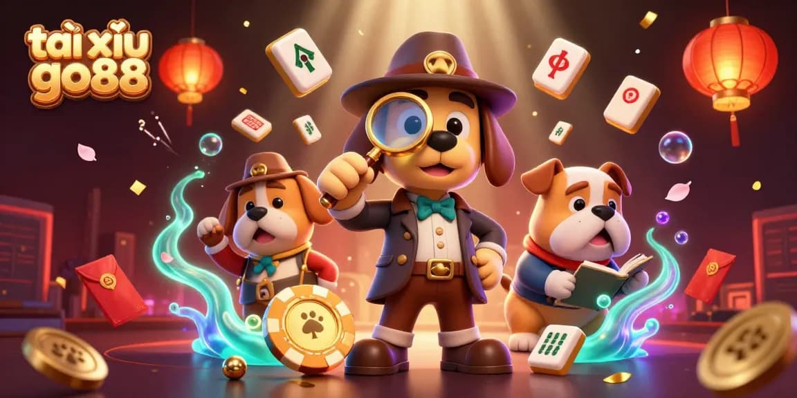 Engage in exciting gameplay with tài xỉu go88 as a detective uncovering winning clues amidst vibrant casino elements.