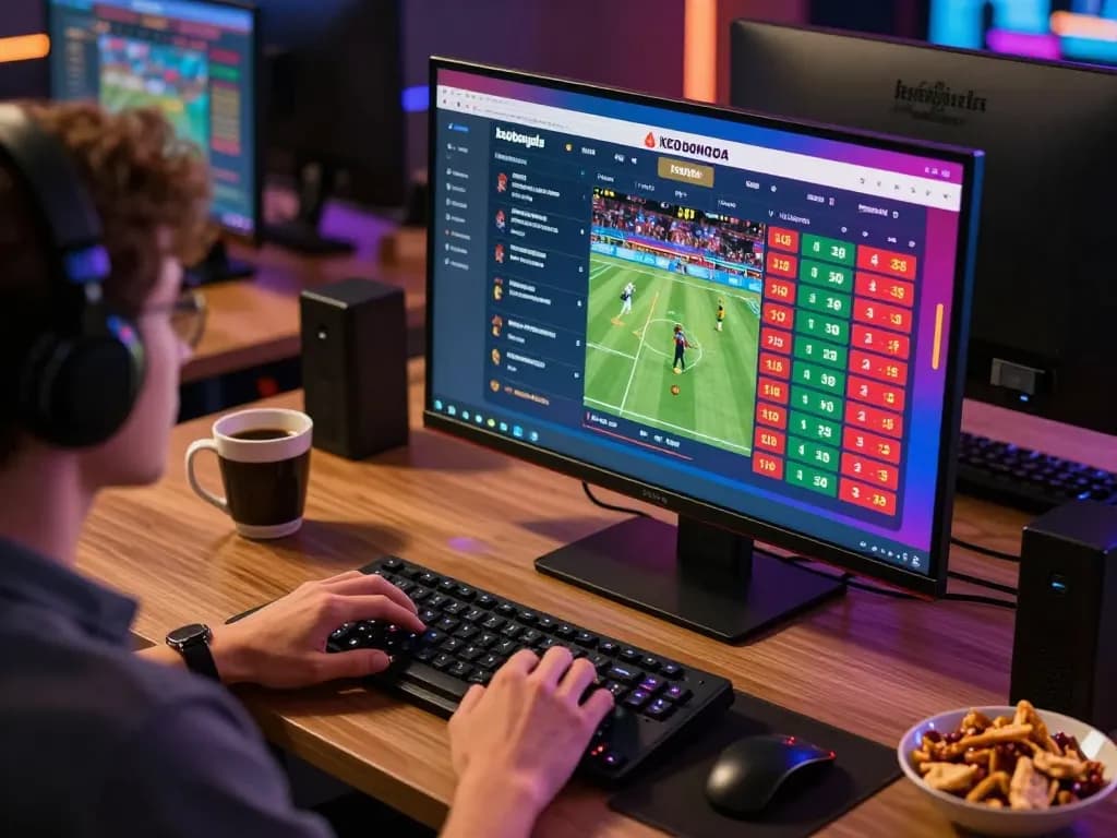 Engaging user reviews the keobongda betting interface on a vibrant sports betting platform