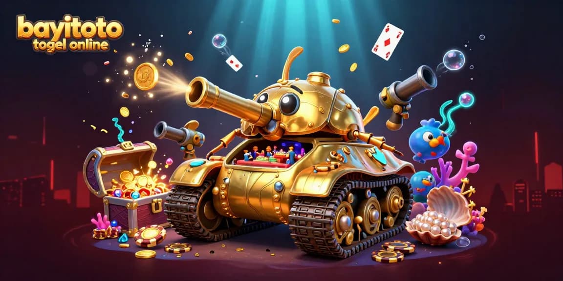 Engage with bayitoto togel online through vibrant gaming elements in an exciting 3D casino scene.
