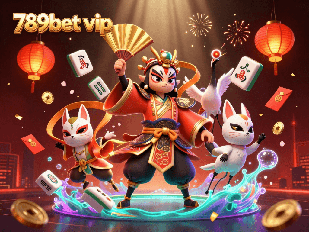 Engage in the vibrant world of 789bet vip with colorful gambling elements and characters.