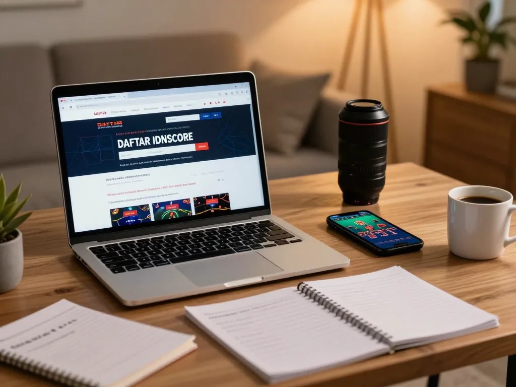 Experience the excitement of DAFTAR IDNSCORE while engaging in online gambling with a stylish home setup