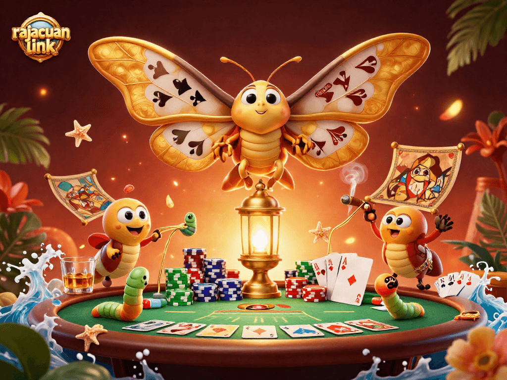 Engage with the vibrant rajacuan link scene showcasing casino excitement and winning poker strategies.