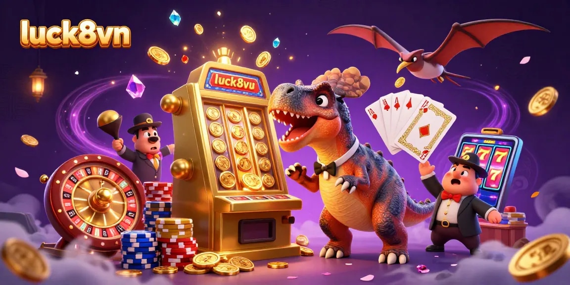 Catch golden coins with luck8vn slot machine jackpot while enjoying thrilling casino action.
