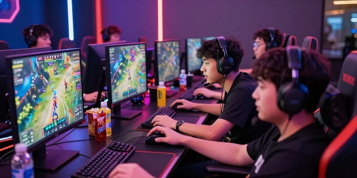 Players enjoying an intense gaming session at XX88, showcasing vibrant visuals and a lively atmosphere.