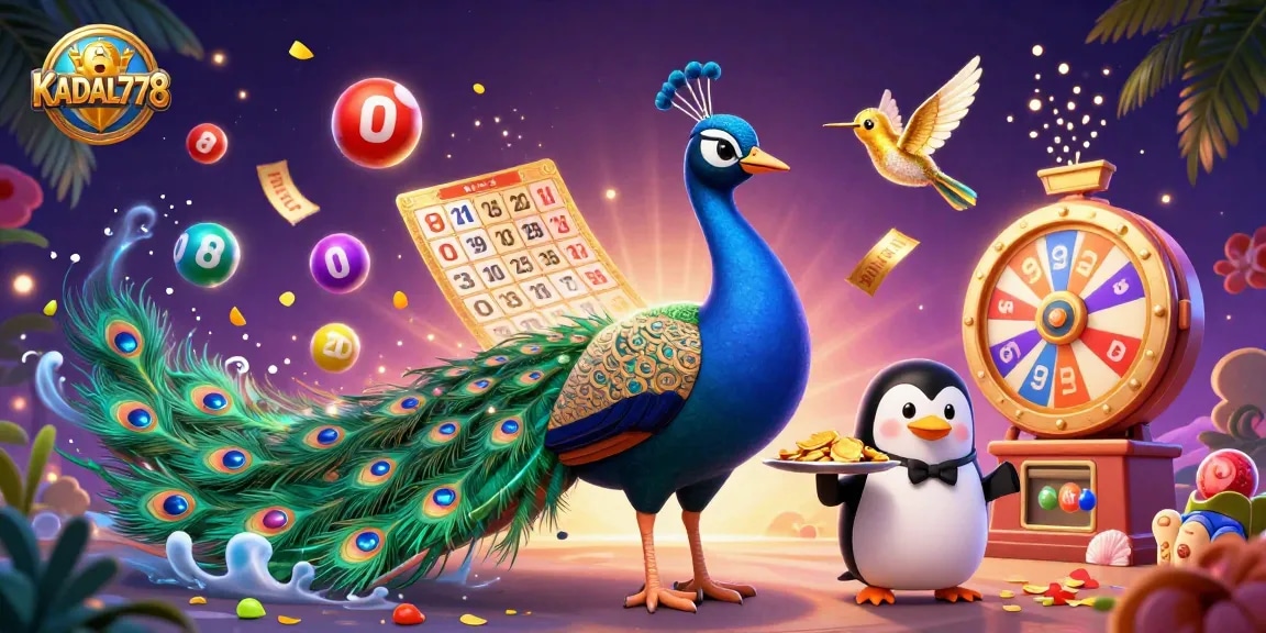 KADAL778 features a vibrant 3D casino scene with colorful elements and interactive energy, perfect for gamblers.
