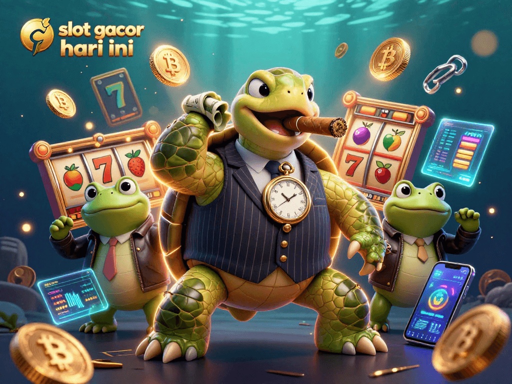 Experience winning moments with slot gacor hari ini, featuring vibrant characters and casino elements.