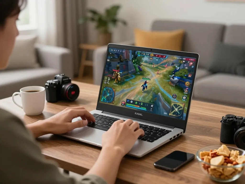 KADAL 778 gaming interface displayed on a laptop, showcasing an engaging online gambling experience.