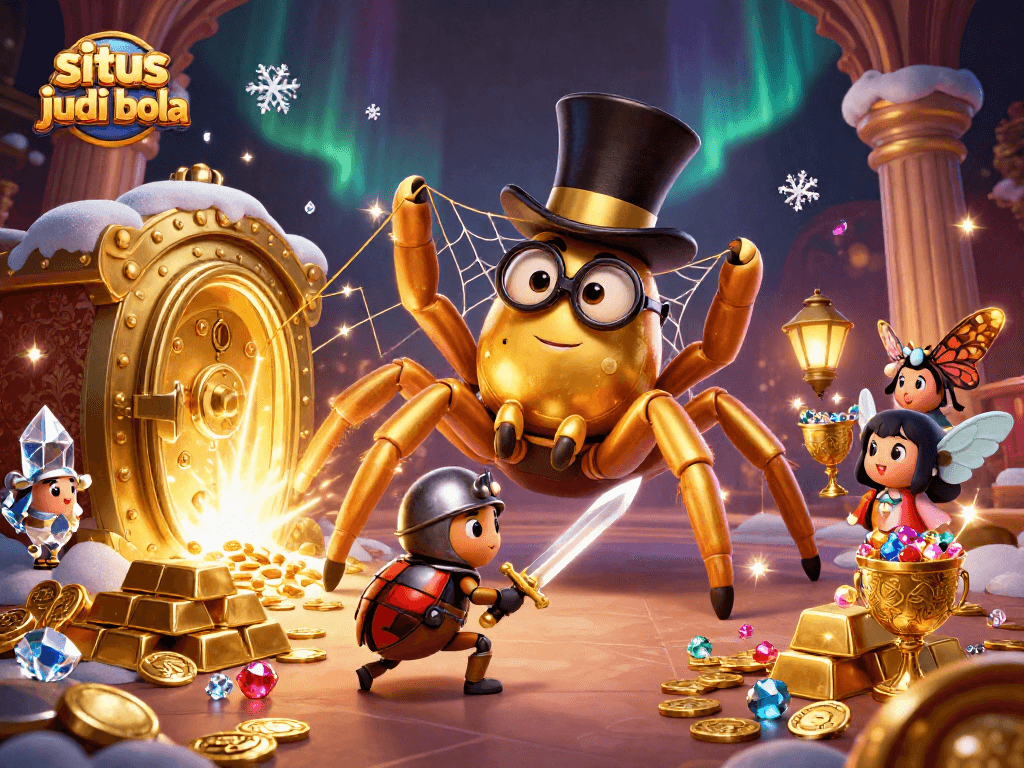 Engage in situs judi bola action with competitive odds and thrilling live bets, featuring vibrant scenes.
