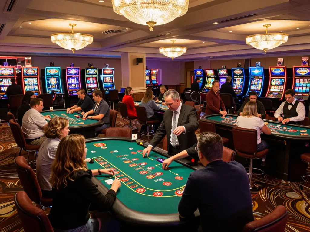 Experience thrilling gameplay at GG88 casino with vibrant tables and excited players
