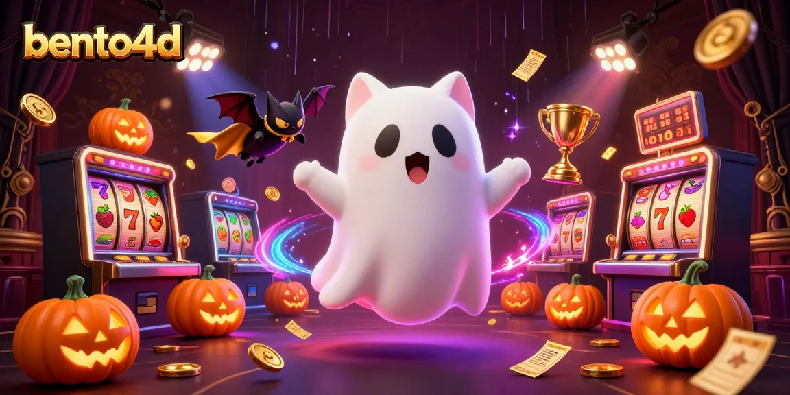 Experience the exciting bento4d gaming world with our immersive haunted casino illustration.