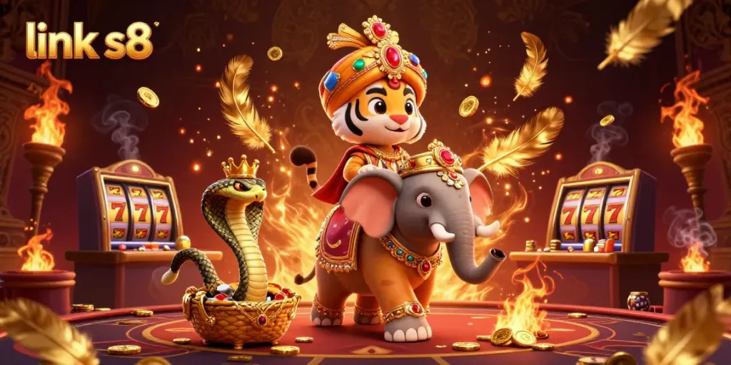 Experience the excitement of gaming at link s8 with vibrant characters and dynamic casino elements.