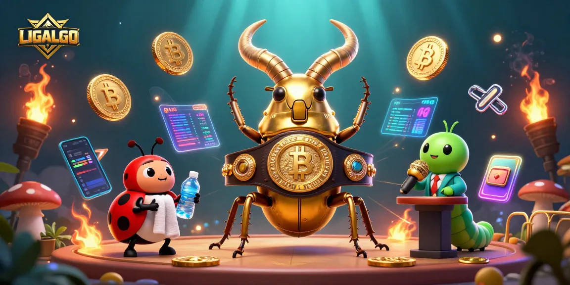 Join the gaming action with LIGALGO's unique casino scene featuring exciting characters and elements.