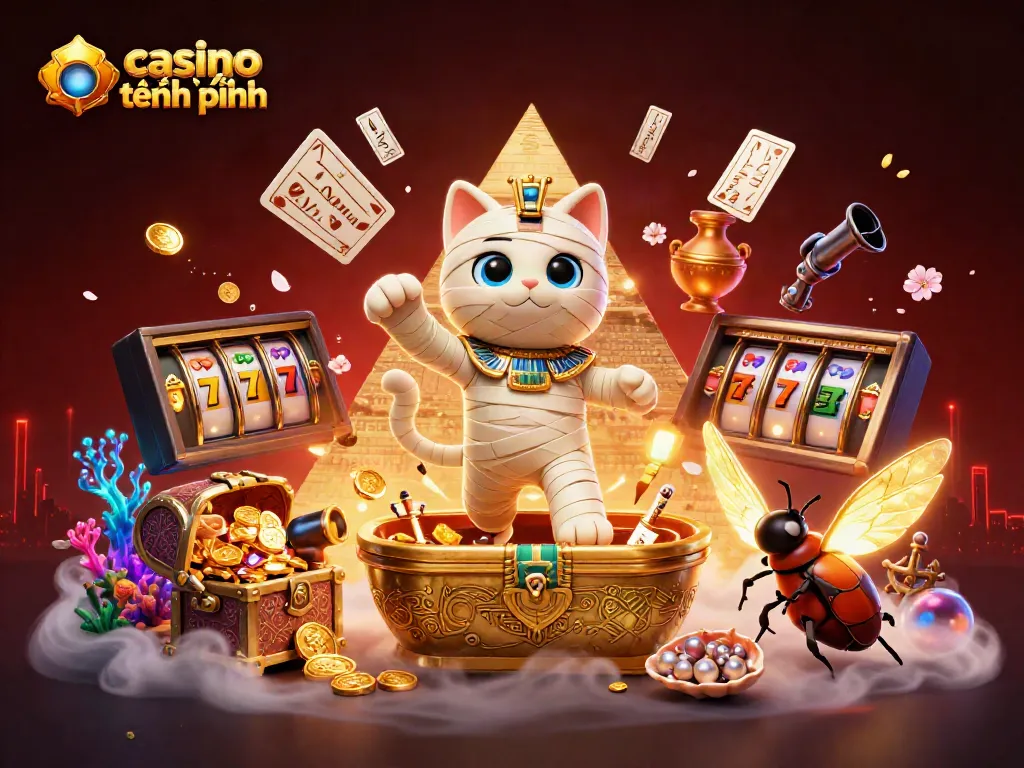 Khám phá casino trực tuyến tặng tiền với biểu tượng mèo xác ướp mang lại niềm vui và thắng lợi.
