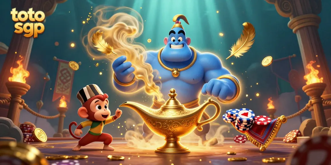 Engage with the latest toto sgp lottery trends in a vibrant 3D illustration showcasing magical elements.
