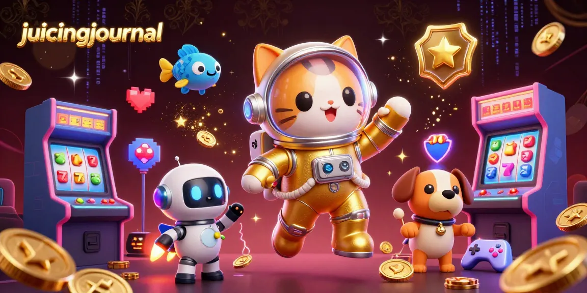 Experience winning moments with juicingjournal's vibrant slot game illustration featuring dynamic characters and elements.