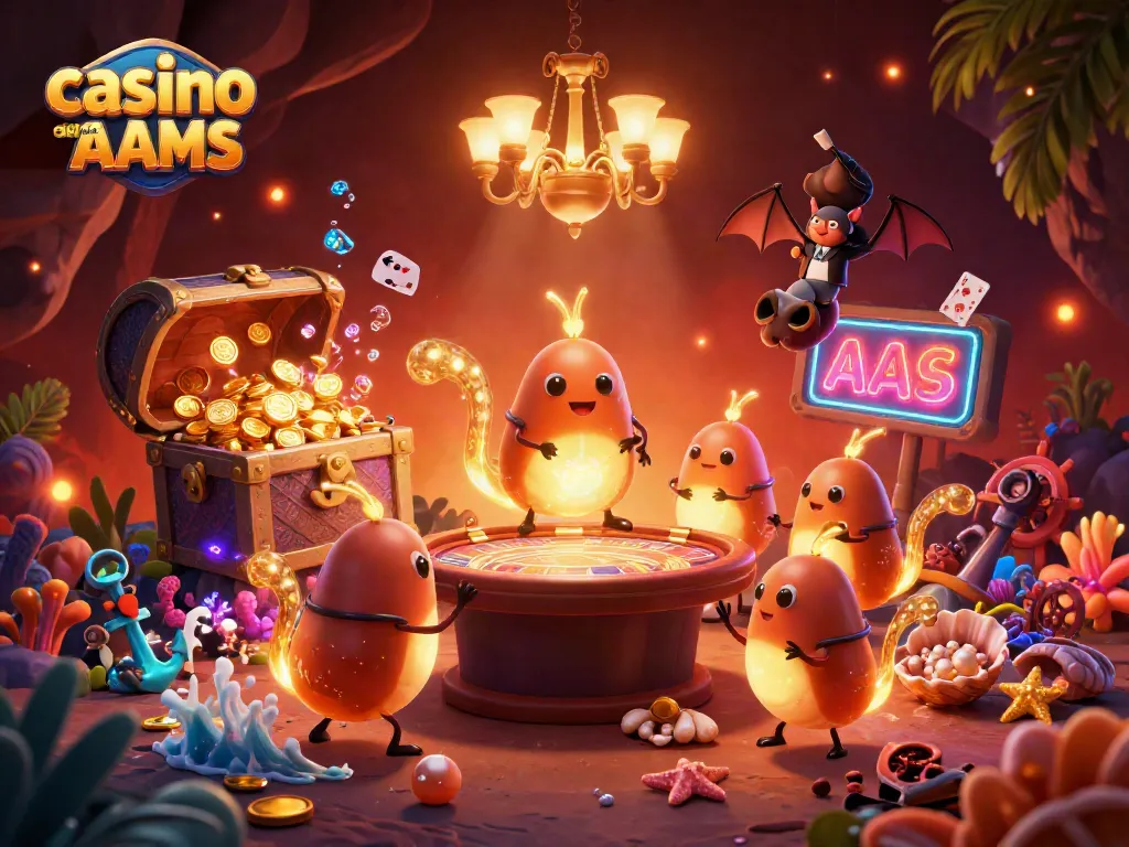 Gioca nei casino sicuri non AAMS con una squadra di lucciole che illuminano un casinò