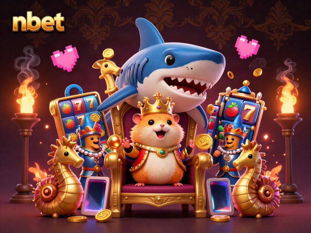 Engage with the vibrant world of nbet featuring a golden hamster king and dynamic casino elements.