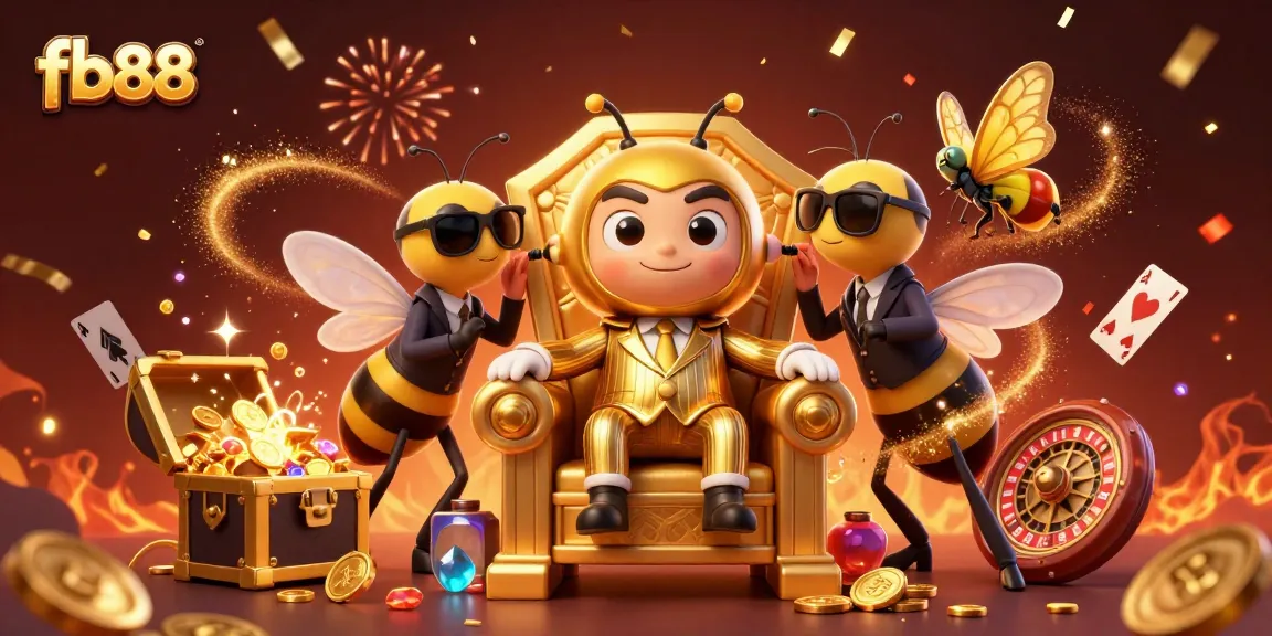 Experience thrilling gaming at fb88, where winning awaits among vibrant gold coins and captivating casino elements.