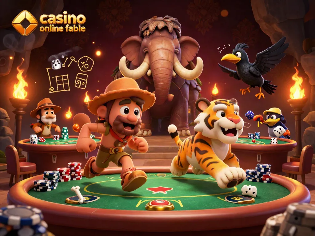 Disfruta del póker online fiable en esta dinámica ilustración 3D cautivadora.