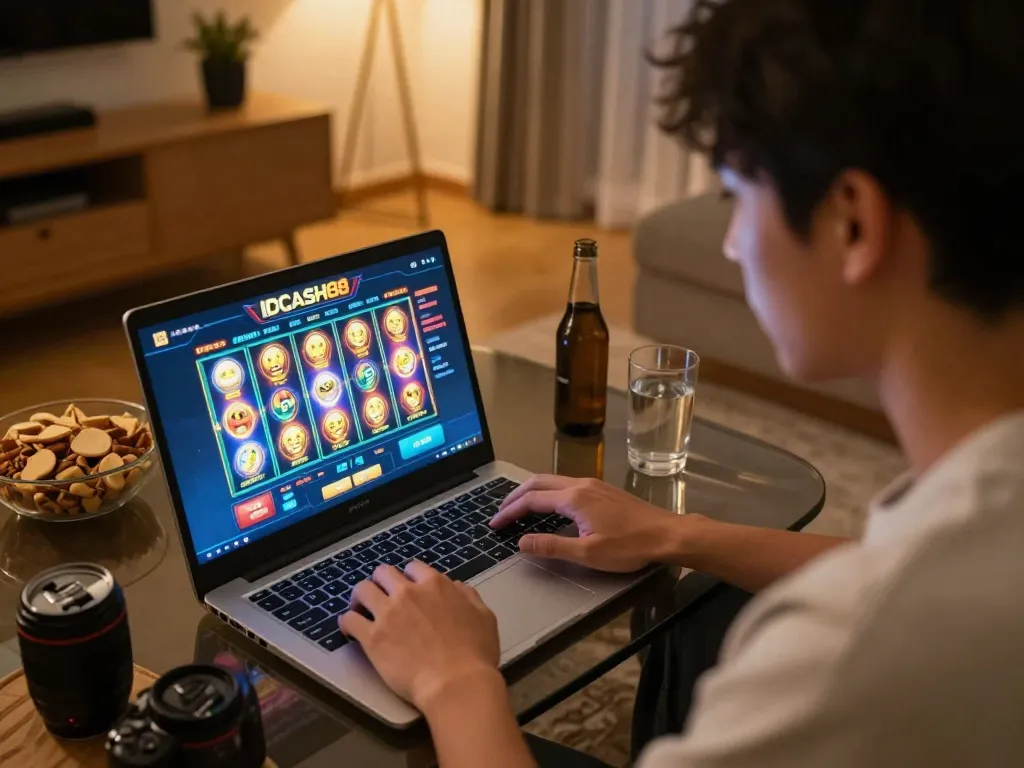 Engage in IDCASH88 Slot with immersive online gameplay experience from a cozy home environment