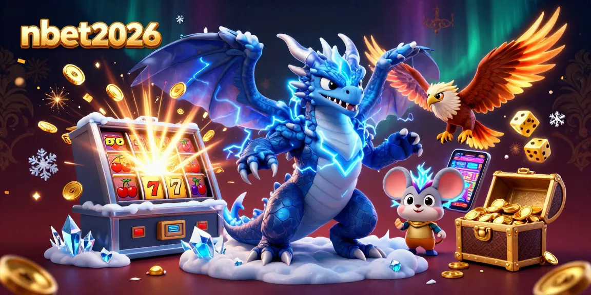 Play exciting games with nbet2026 in a vivid 3D casino scene filled with vibrant action.