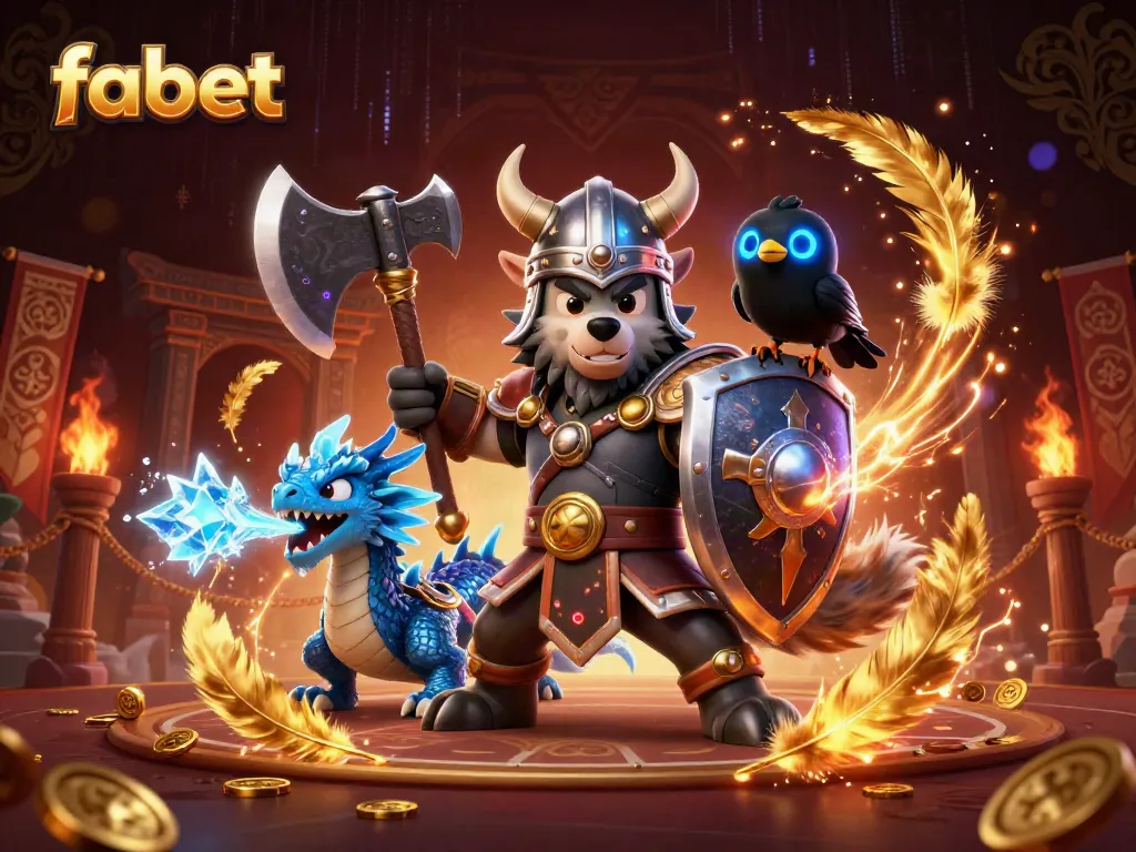Experience the thrilling world of fabet with vibrant gaming elements and dynamic characters in a stunning 3D scene.