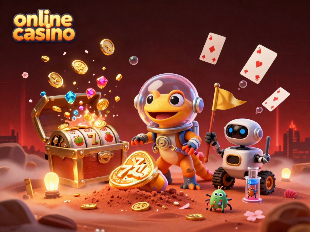 Gioca ai migliori giochi di online casino tra tesori e avventure nel cosmico con un gecko marziano.