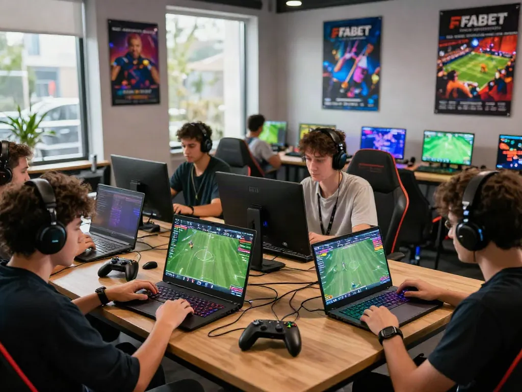 Exciting online sports betting experience at FABET with diverse players engaged.