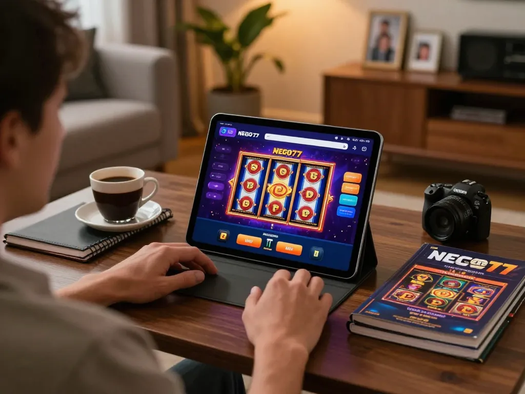 Experience secure gaming as you nego77 daftar on your tablet, enjoying online slots and strategies.