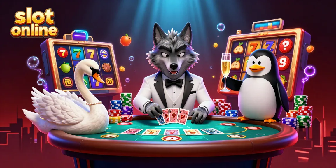 Spin the reels of slot online while enjoying the vibrant casino atmosphere with unique characters and rich details.