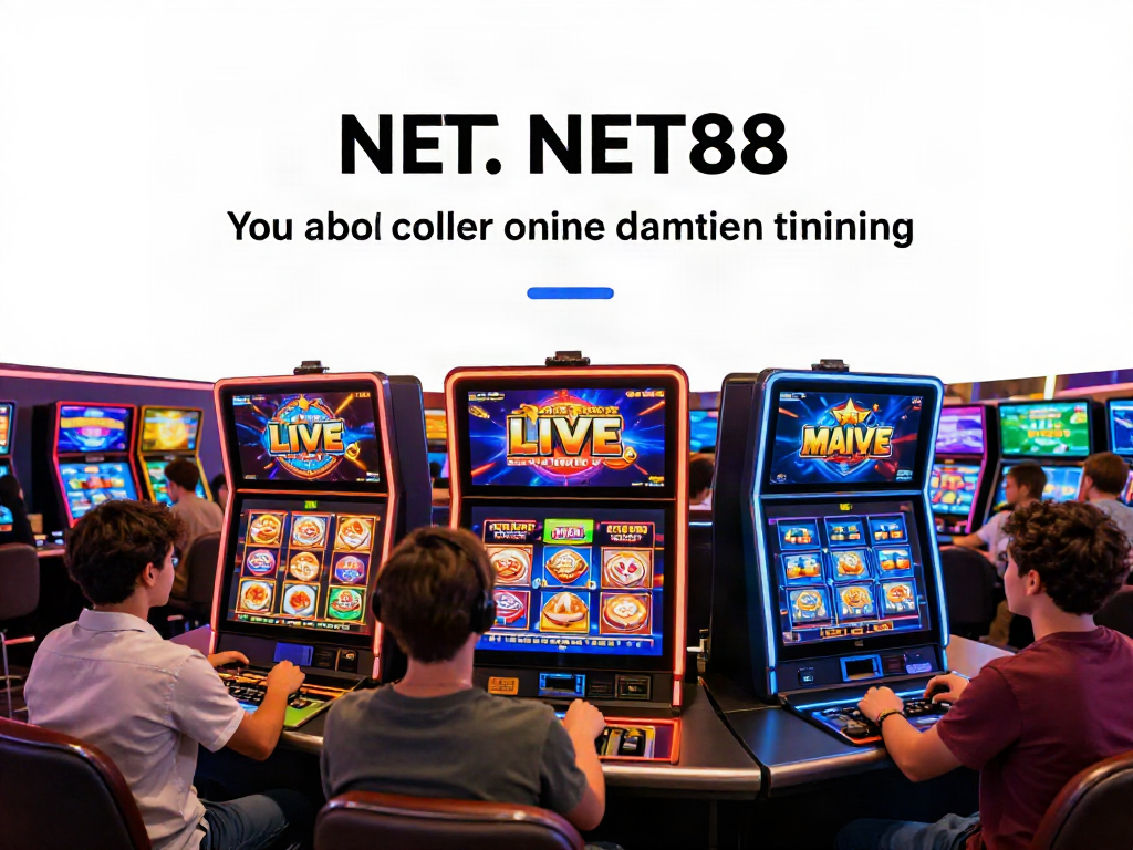 NET88 vibrant online gaming scene showcasing diverse players enjoying casino games and sports betting.