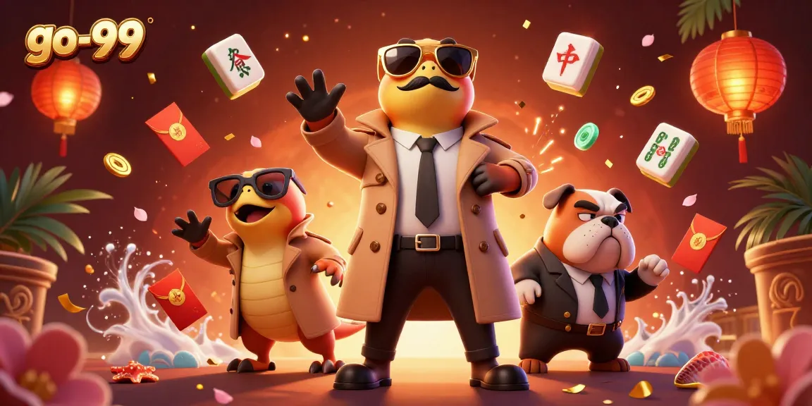Engage with go-99's exciting casino experience featuring humorous raptors entering a VIP lounge.