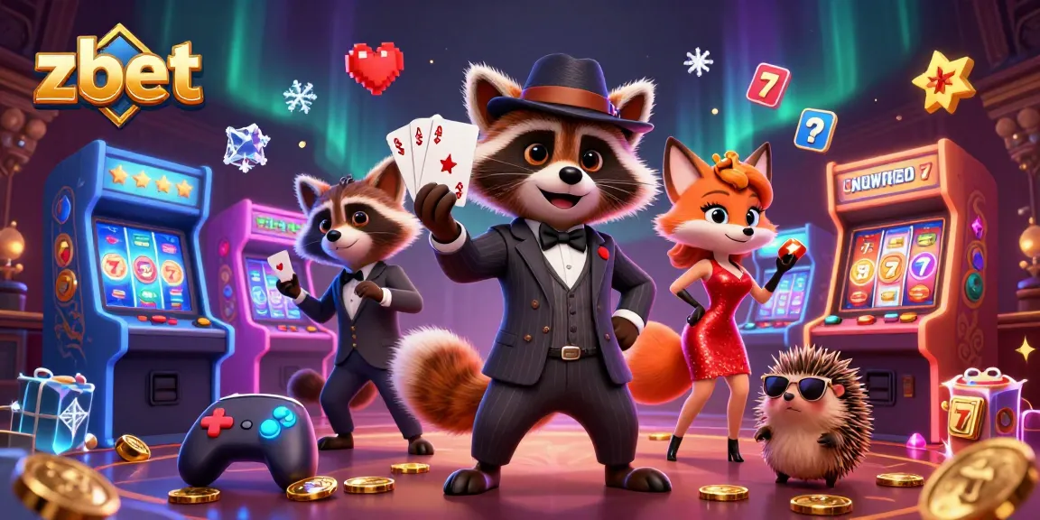 Join the zbet casino adventure with stylish characters enjoying slot games and vibrant visuals.