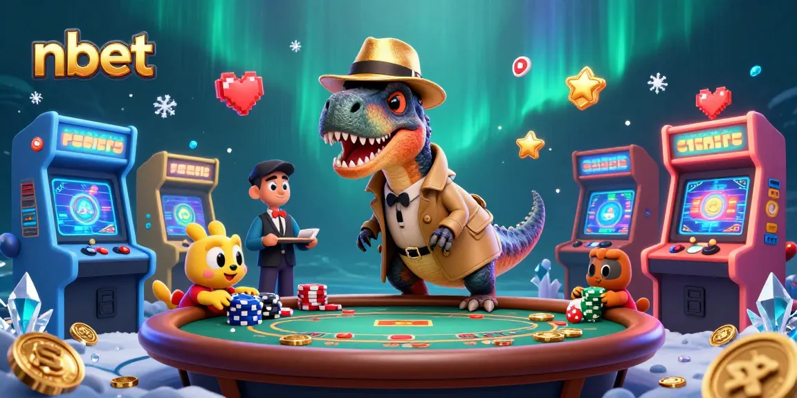 Engaging scene of nbet featuring a velociraptor card counter and casino elements