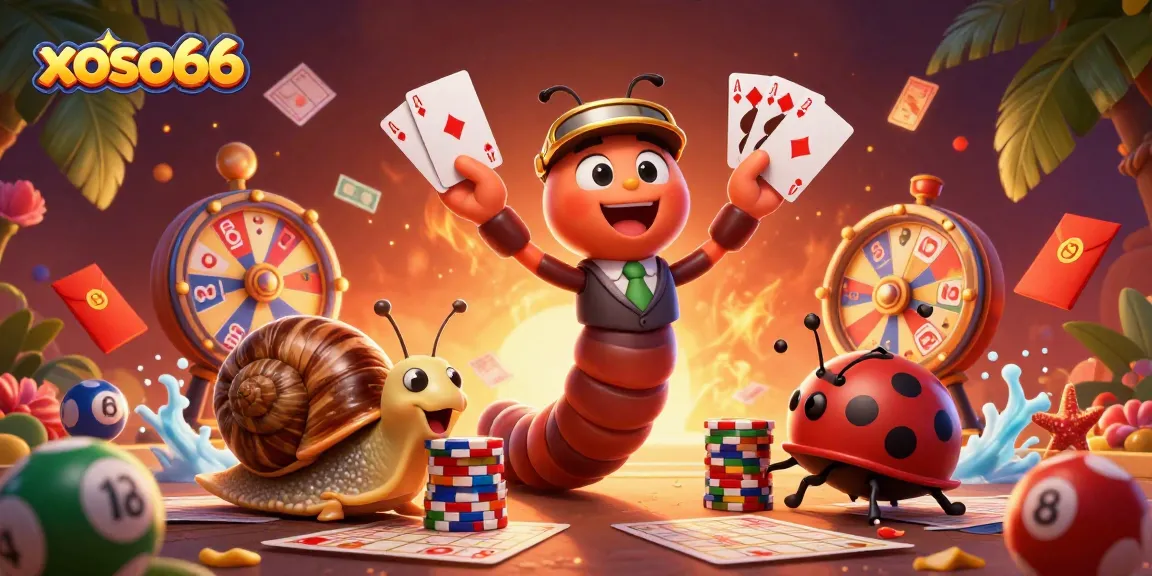 Engage with xoso66's vibrant casino experience, featuring numbered balls and colorful game elements.
