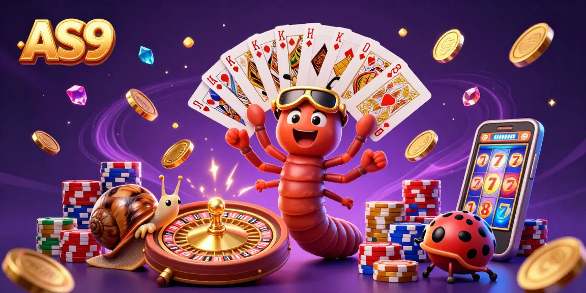 Players engage with the AS9 online casino featuring a vibrant scene of gameplay excitement and winnings.
