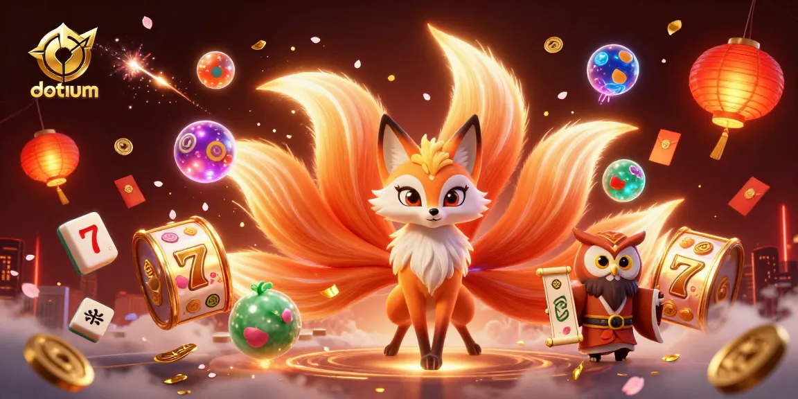 Experience the enchanting datum casino atmosphere with vibrant slot reels and mystical characters.