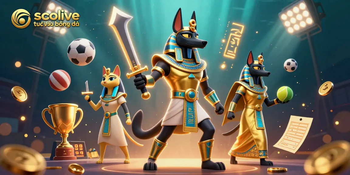 Socolive trực tiếp bóng đá brings excitement with sports balls and vibrant game elements in a rich 3D illustration.