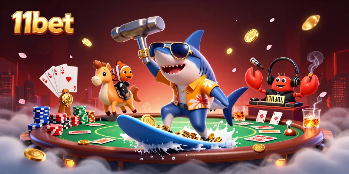 Surf the wave of gold coins with 11bet’s exciting casino elements narrated by vivid characters.