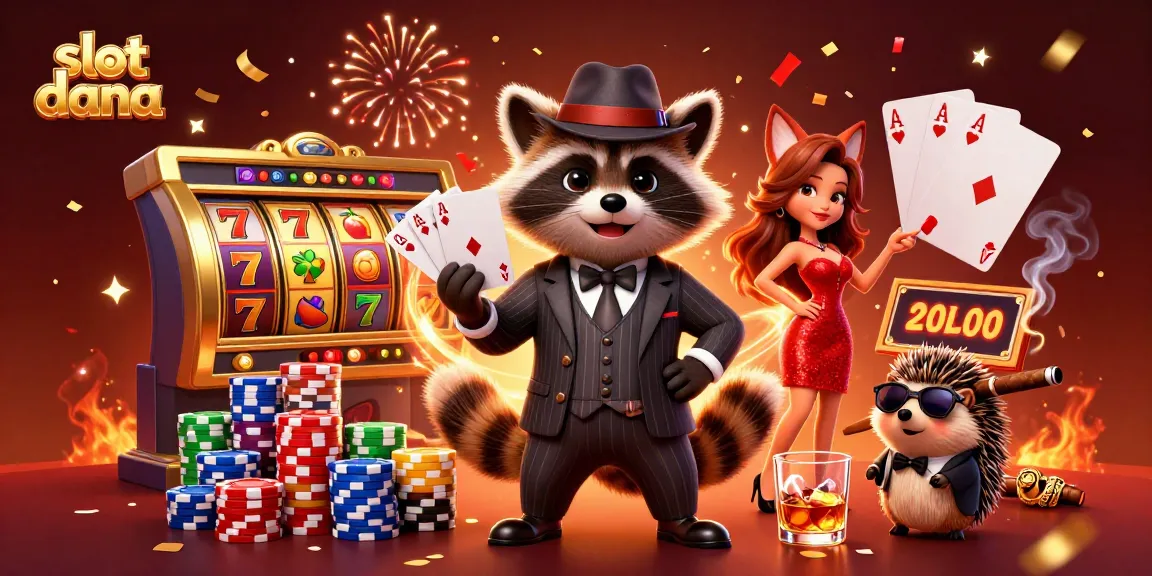 Experience the excitement of slot dana with vibrant characters, jackpot symbols, and a festive atmosphere.